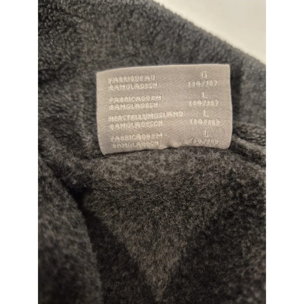Columbia Fleece Jacket Gray  Zip Front Preowned Youth‎ Kids Child Large 14/16